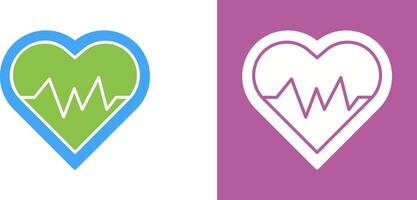 Heart Beat Icon Design vector