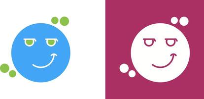 Smirk Icon Design vector