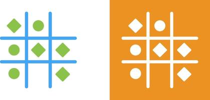 Tic Tac Toe Icon Design vector