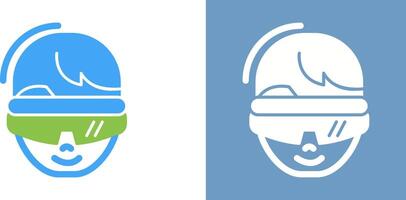 virtual Reality Glasses Icon Design vector