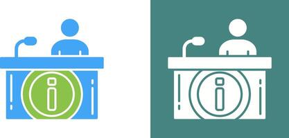 Information Desk Icon Design vector