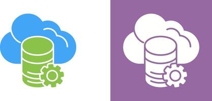 Cloud Data Icon Design vector