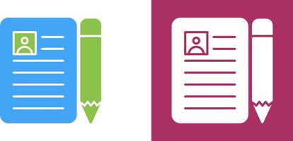 CV Icon Design vector