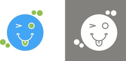Tongue Out Icon Design vector