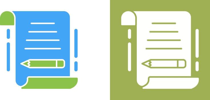 Write Icon Design vector