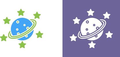 Saturn Icon Design vector