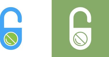Do Not Disturb Icon Design vector