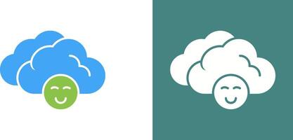 Cloudy Icon Design vector