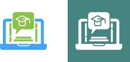 E Learning Icon Design vector