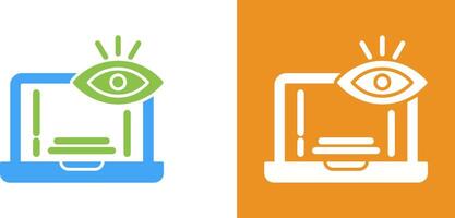 Monitoring Icon Design vector