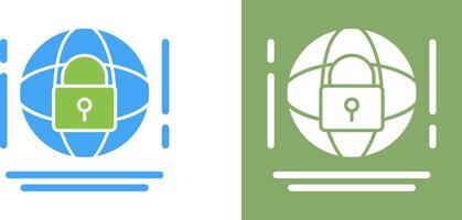 Internet Security Icon Design vector
