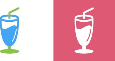 Milkshake Icon Design vector