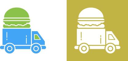 rápido comida camión icono diseño vector