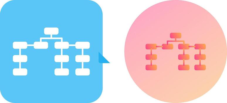 Unique Seo Structure Icon Design vector