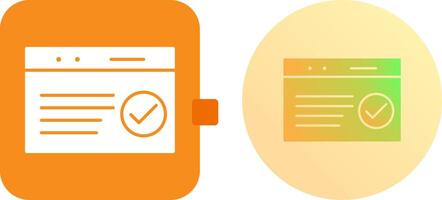 Unique QC Passed Icon Design vector