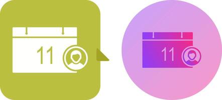 Unique Event Management Icon Design vector