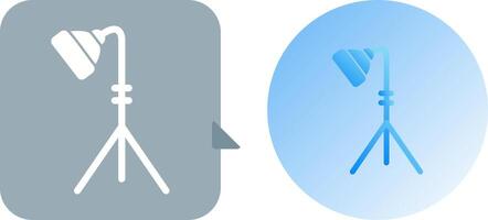 Unique Light Stand Icon Design vector