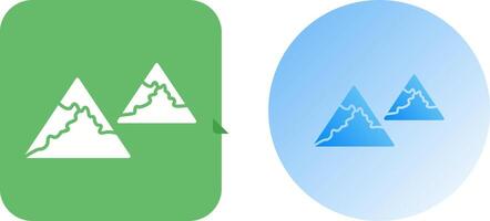 Unique Mountains Icon Design vector