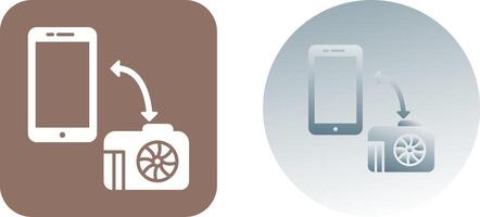 Unique Transfer Images Icon Design vector