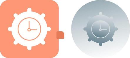 Time Settings Icon Design vector