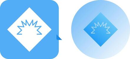 Danger of Welding Flash Icon Design vector