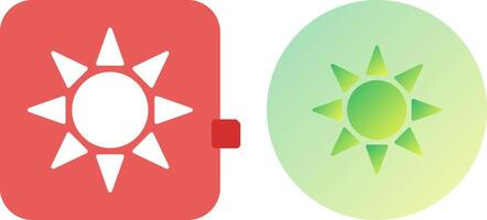 UV Radiation Icon Design vector