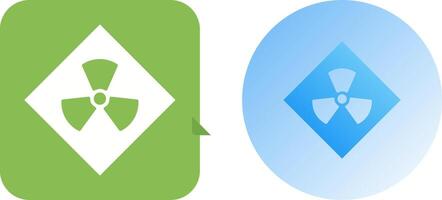 Radiation Icon Design vector
