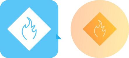 Danger of Flame Icon Design vector