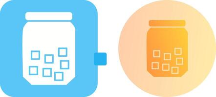 Sugar Bottle Icon Design vector