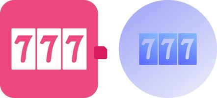 Triple Sevens Icon Design vector