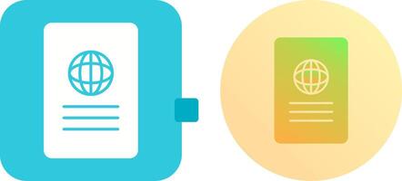 Unique Global Report Icon Design vector