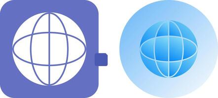 Unique Globe Icon Design vector
