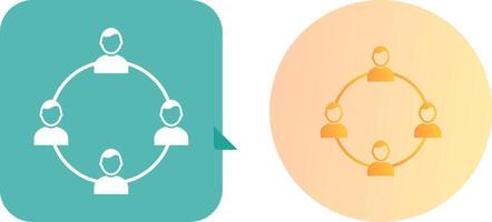 Unique Network Group Icon Design vector