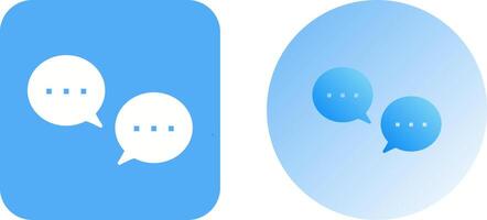 Unique Conversation Bubbles Icon Design vector