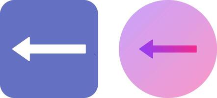 Unique Left Arrow Icon Design vector