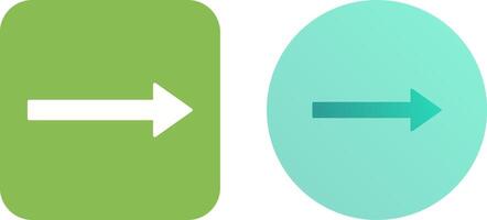 Unique Right Arrow Icon Design vector