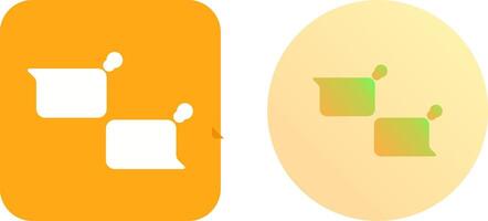 Unique Chatting Icon Design vector