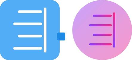 Unique Right Align Icon Design vector