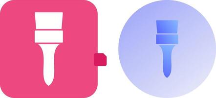 Unique Brush Icon Design vector