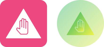 Unique Warning Icon Design vector