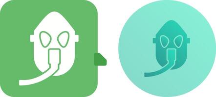 Unique Oxygen Mask Icon Design vector