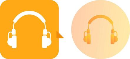 Unique Headphones Icon Design vector