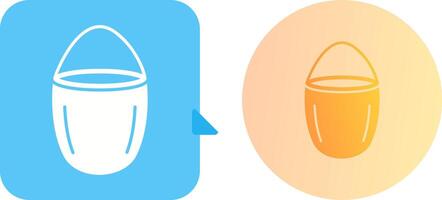 Unique Water Bucket Icon Design vector