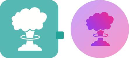 Unique Bomb Blast Icon Design vector
