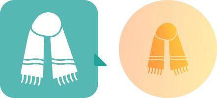 Warm Scarf Icon Design vector