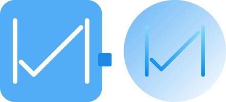 Unique Tick Icon Design vector