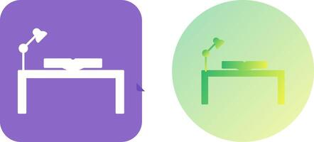 Unique Study Desk Icon Design vector