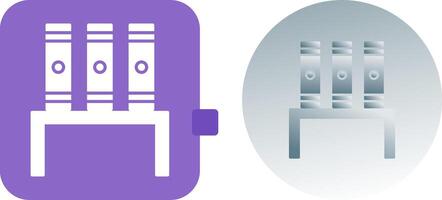 Unique Bookstand Icon Design vector