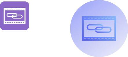 Unique Link Optimization Icon Design vector