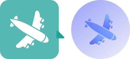 Landing Airplane Icon Design vector